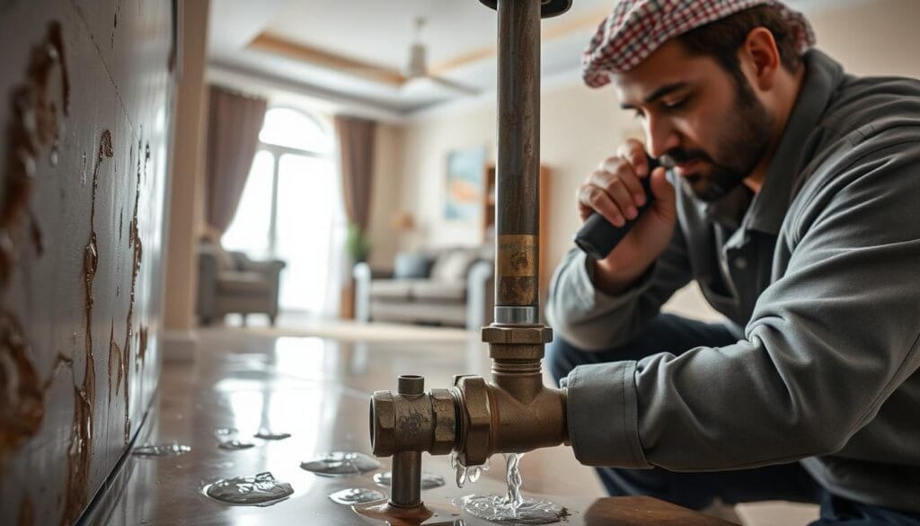 خدمات كشف التسربات المائية