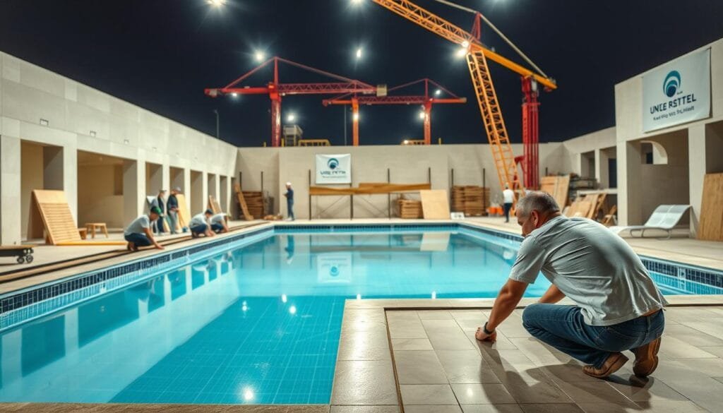 التزام الجودة في شركات بناء المسابح