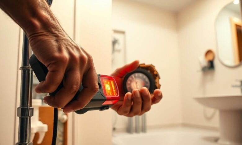 كشف تسربات المياه