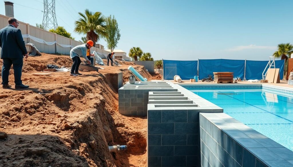 مراحل شركة انشاء مسابح بالطائف